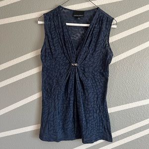 Cynthia Rowley sheer animal print blouse